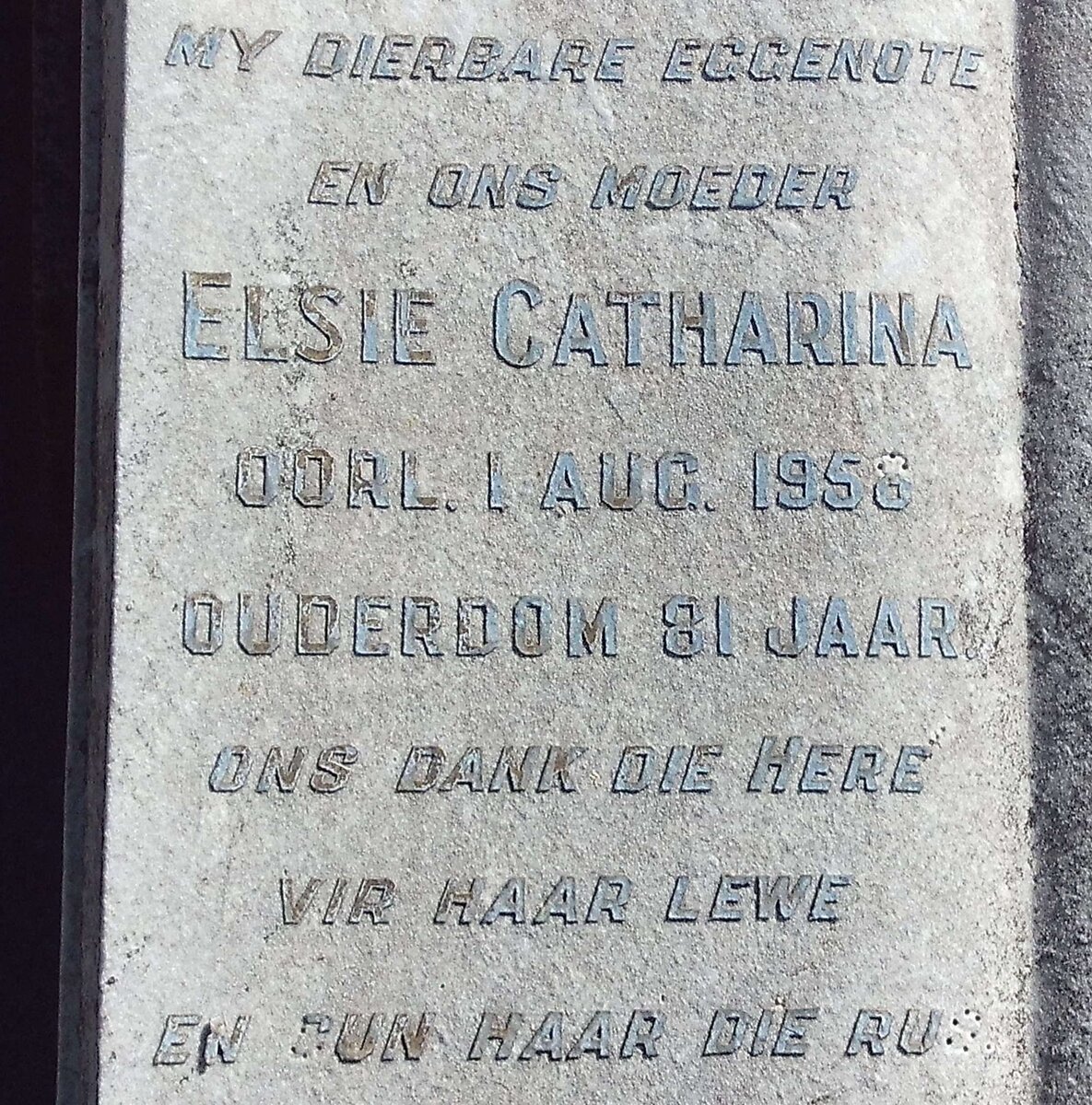 FORD Elsie Catharina -1958