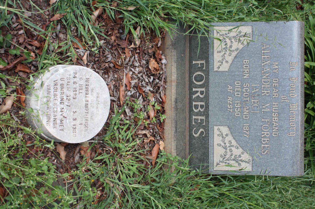 FORBES Alexander M. 1877-1950 &amp; May Constance HILL 1889-1930