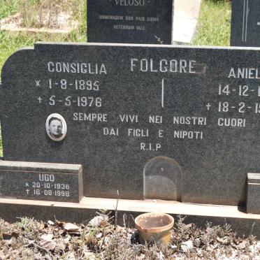 FOLGORE Aniello 1894-1973 &amp; Consiglia 1895-1976 :: FOLGORE Ugo 1936-1998