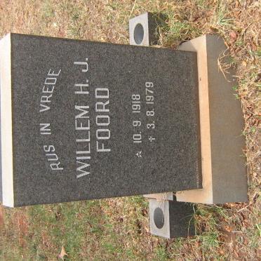 FOORD Willem H.J. 1918-1979