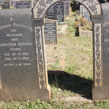 FOURIE Jonathan Adriaan 1883-1964 &amp; Carolina Frederika GELDENHUYS 1891-1954