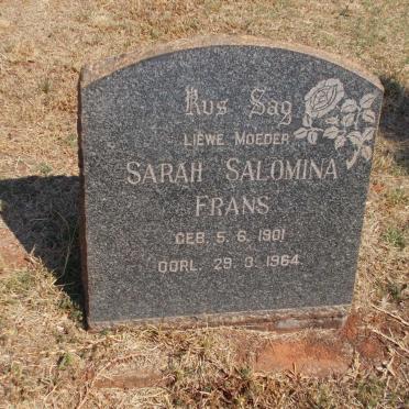 FRANS Sarah Salomina 1901-1964