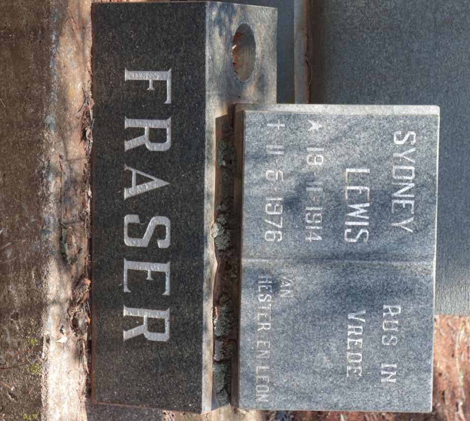 FRASER Sydney Lewis 1914-1976