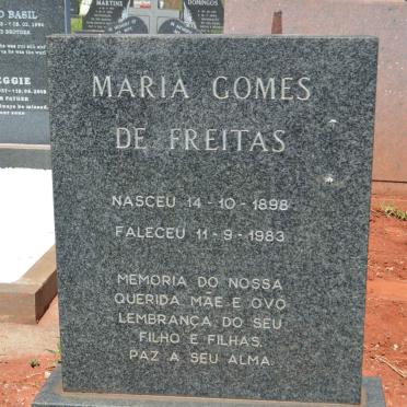 FREITAS Maria Gomes, de 1898-1983