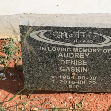 GASKIN Audrey Denise 1954-2016