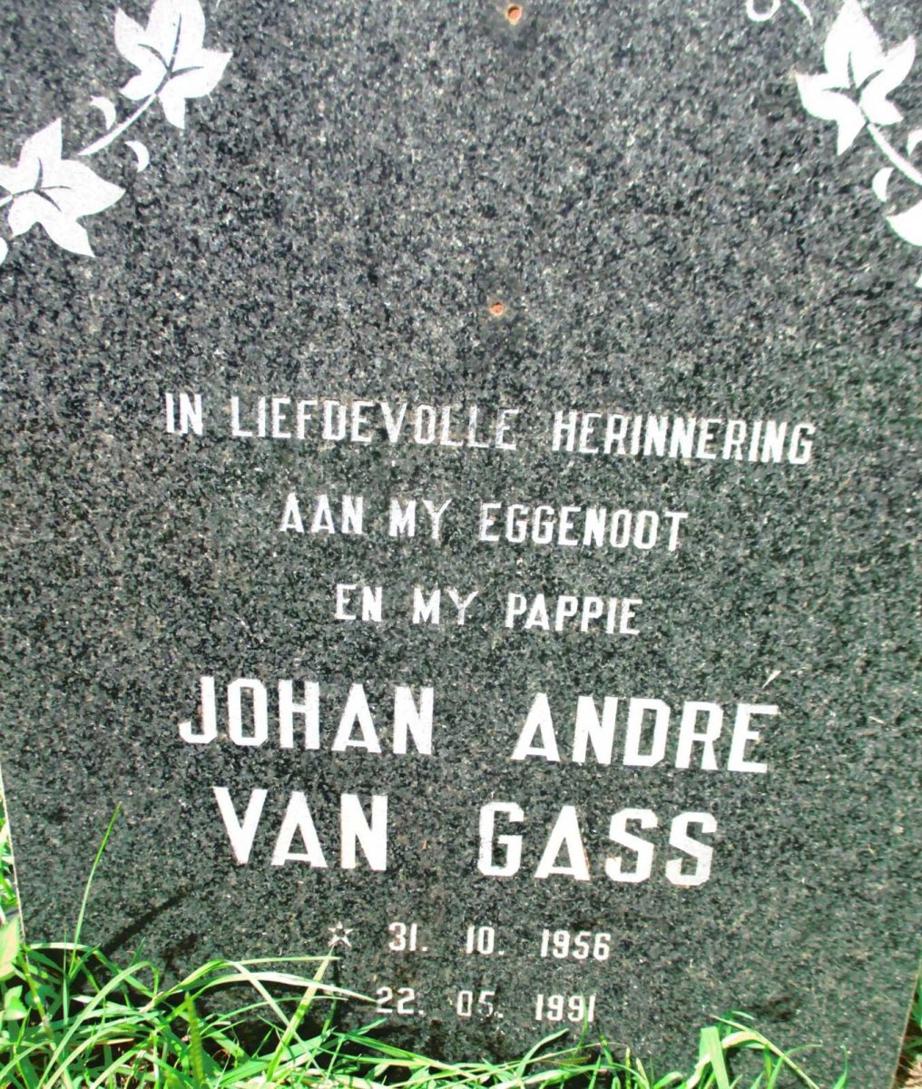GASS Johan Andre, van 1956-1991