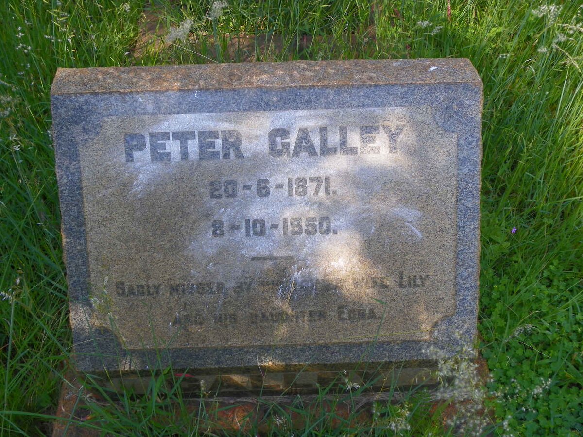 GALLEY Peter 1871-1950