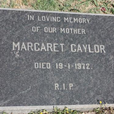 GAYLOR Margaret -1972