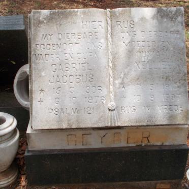 GEYSER Gabriel Jacobus 1906-1976 &amp; Nellie 1910-1997