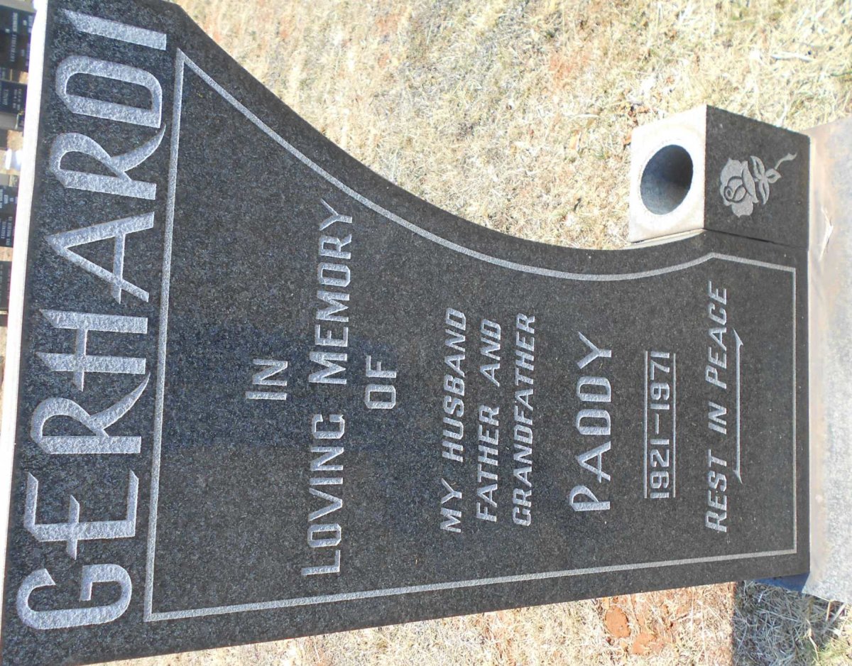 GERHARDT Paddy 1921-1971