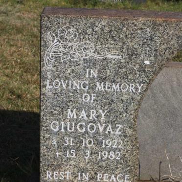 GIUGOVAZ Mary 1922-1982