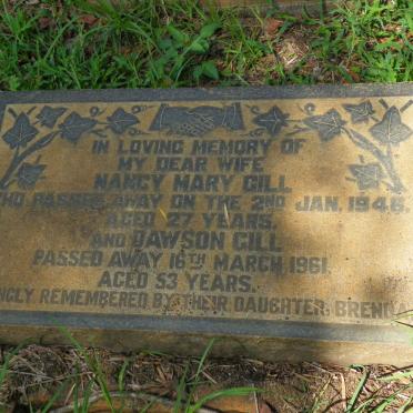 GILL Dawson -1961 &amp; Nancy Mary -1946