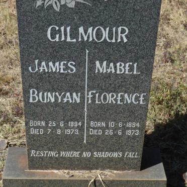 GILMOUR James Bunyan 1894-1973 &amp; Mabel Florence 1894-1973