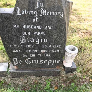 GIUSEPPE Biagio, de 1922-1978