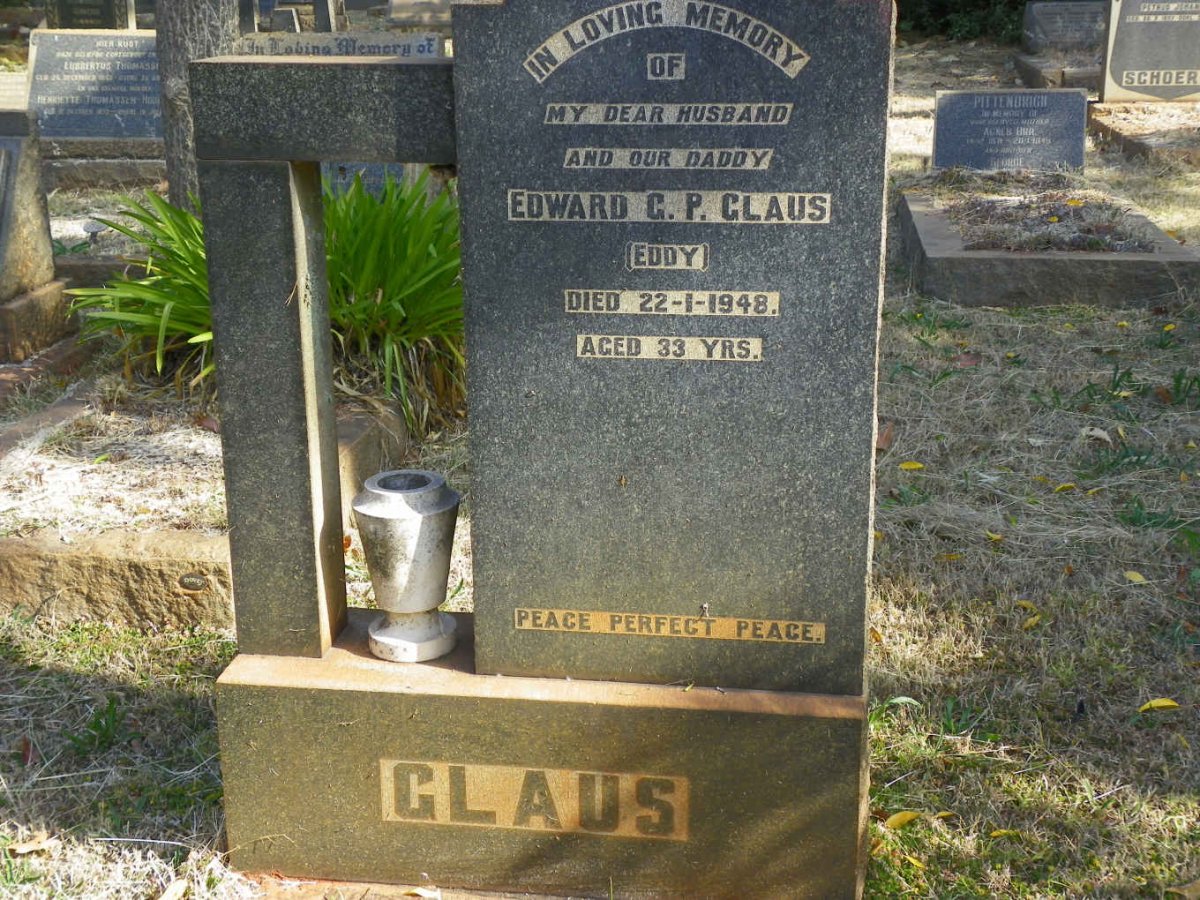 GLAUS Edward G.P. -1948