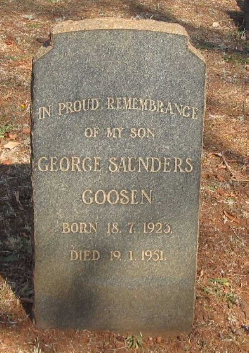 GOOSEN George Saunders 1923-1951