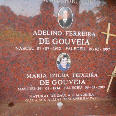 GOUVEIA Adelino Ferreira, de 1932-1997 &amp; Maria Izilda Teixeira 1934-2019