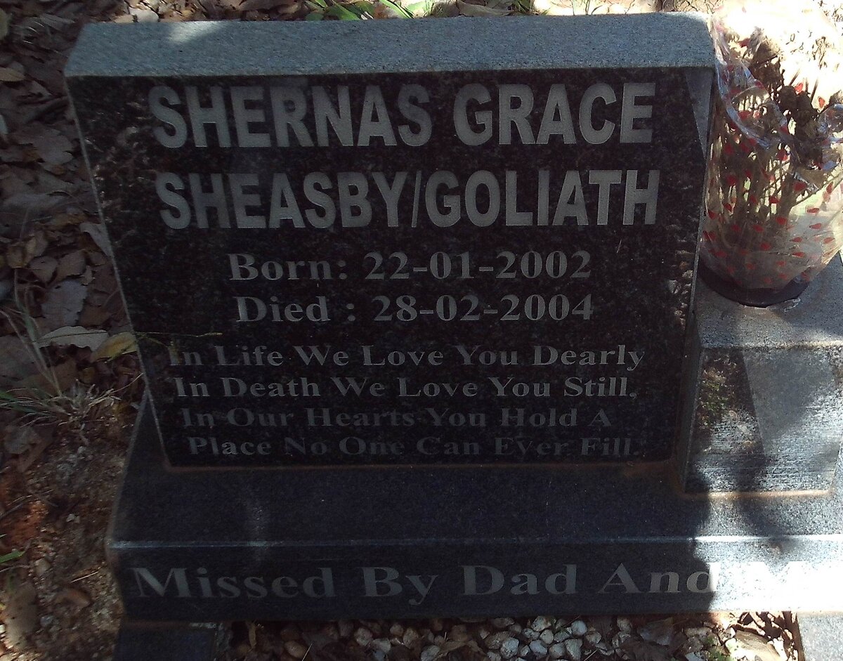 GOLIATH Shernas Grace Sheasby 2002-2004