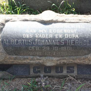 GOUS Albertus Johannes Herholdt 1901-1967