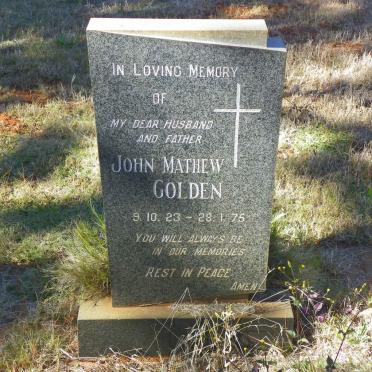 GOLDEN John Mathew 1923-1975