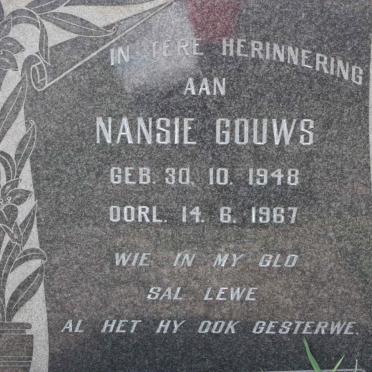GOUWS Nansie 1948-1967