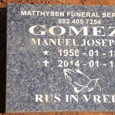 GOMEZ Manuel Joseph 1958-2014