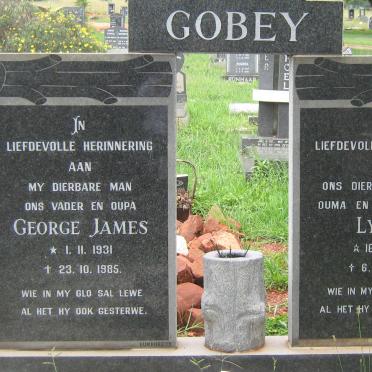 GOBEY George James 1931-1985 &amp; Lydia 1932-2009
