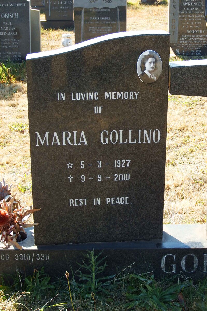 GOLLINO Livio 1924-1996 &amp; Maria 1927-2010