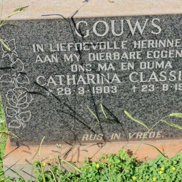 GOUWS Catharina Classina 1903-1981