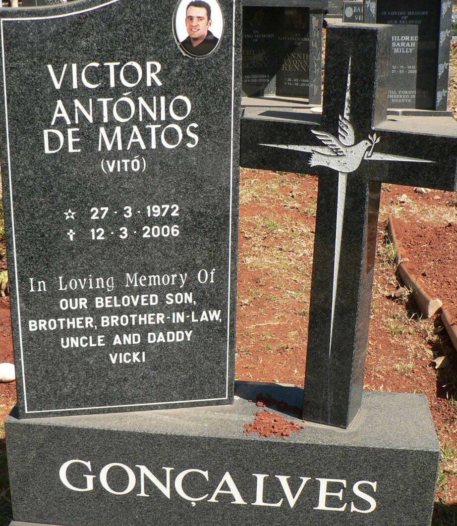 GONCALVES Victor Antonio de Matos 1972-2006