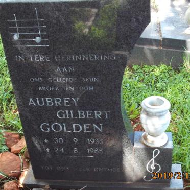 GOLDEN Aubrey Gilbert 1935-1985