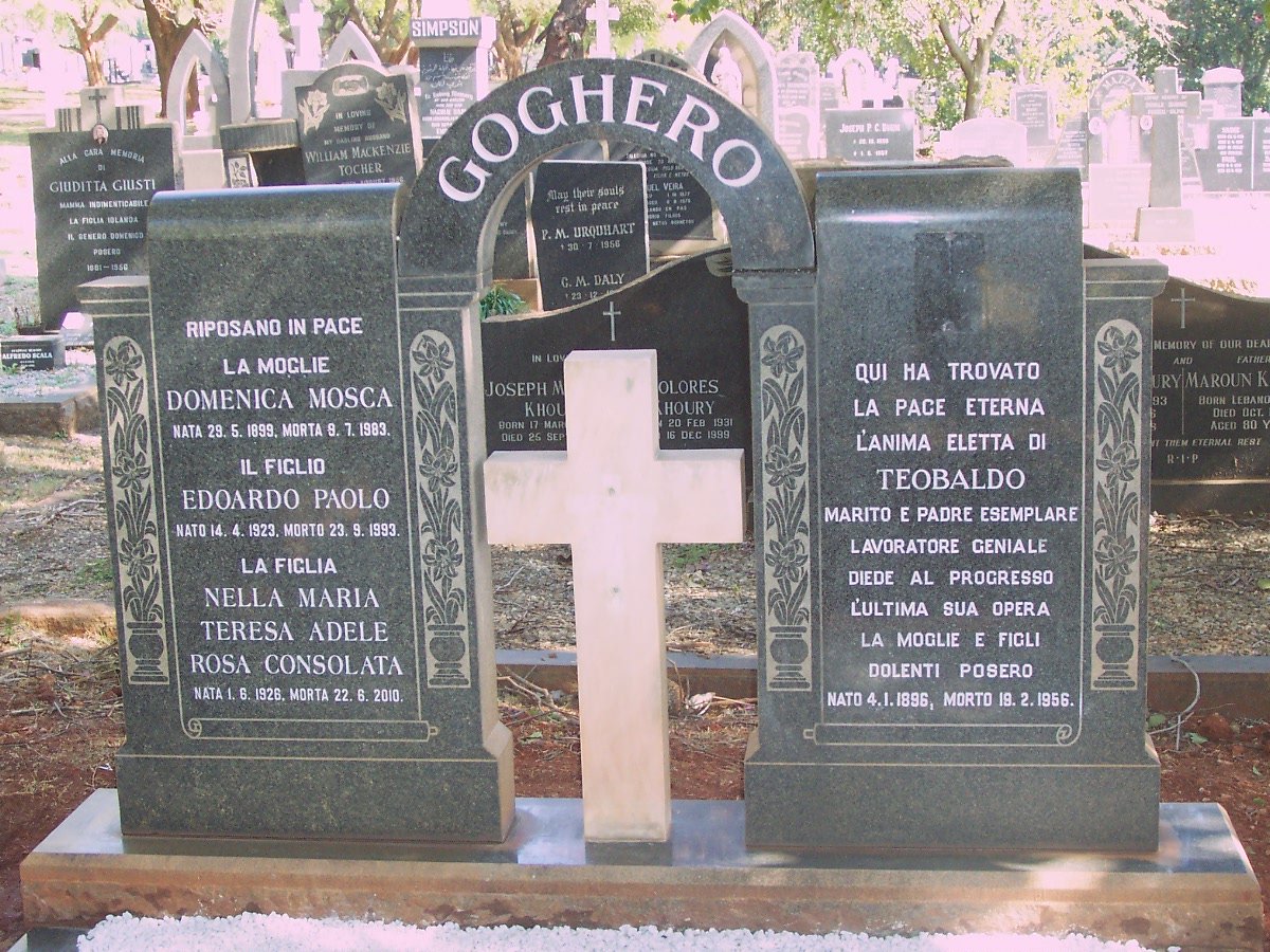 GOGHERO Teobaldo 1896-1956 &amp; Domenica Mosca 1899-1983