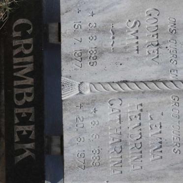 GRIMBEEK Godfrey Smit 1896-1977 &amp; Levina Hendrina Catharina 1889-1977