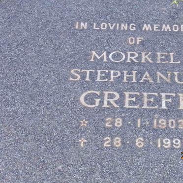 GREEFF Morkel Stephanus 1902-1991