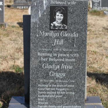 GRIGGS Gladys Irene 1909-1999 :: HILL Marilyn Glenda 1936-2015