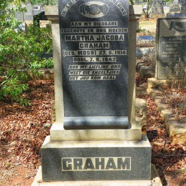 GRAHAM Martha Jacoba nee MOSS 1914-1943