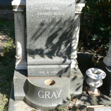 GRAY Jack -1989 &amp; Ina -1989 :: GRAY Peter Michael 1925-1955