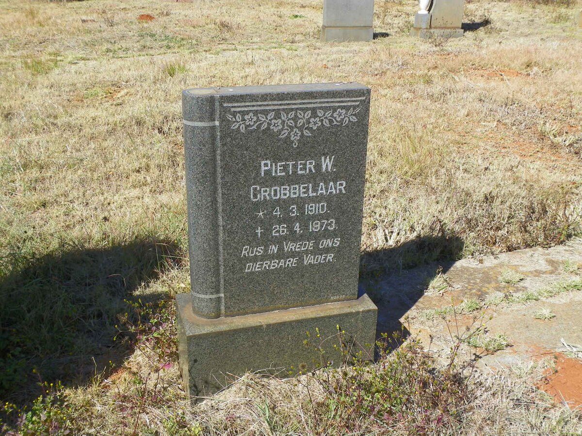 GROBBELAAR Pieter W. 1910-1973