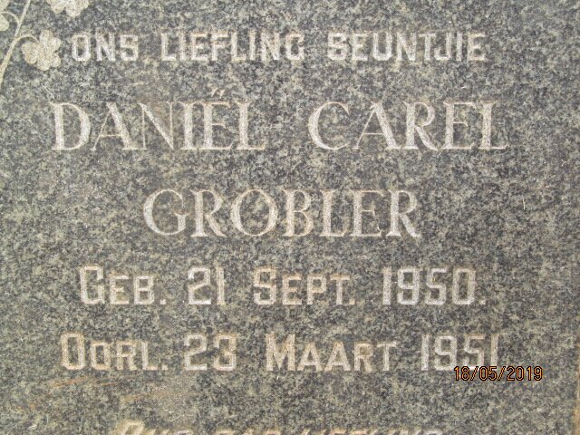 GROBLER Daniel Carel 1950-1951
