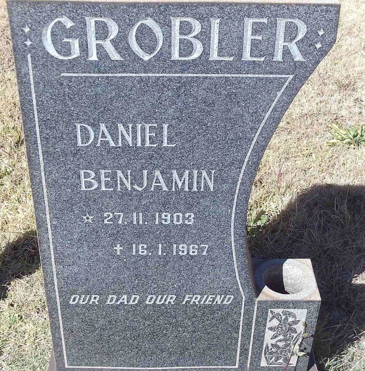 GROBLER Daniel Benjamin 1903-1967