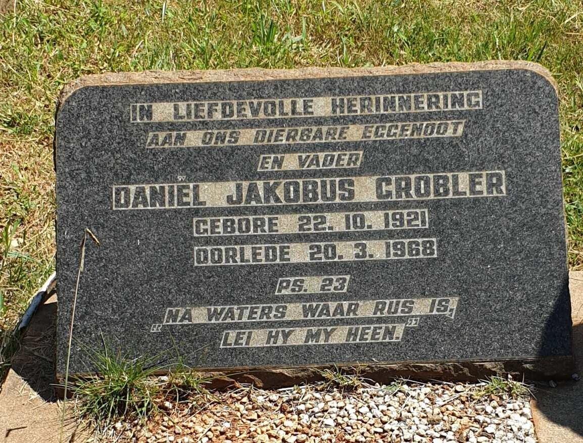 GROBLER Daniel Jakobus 1921-1968