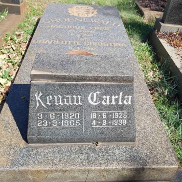 GROENEWALD Jacobus Linde 1886-1959 &amp; Charlotte Christina 1887-1960 :: GROENEWALD Kenau 1920-1965 &amp; Carla 1925-1998