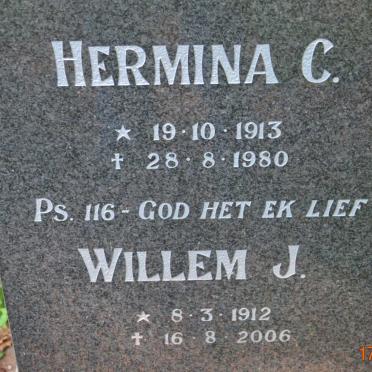 GROENEWALD Willem J. 1912-2006 &amp; Hermina C. 1913-1980