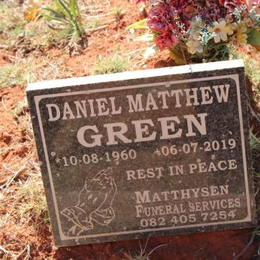 GREEN Daniel Matthew 1960-2019
