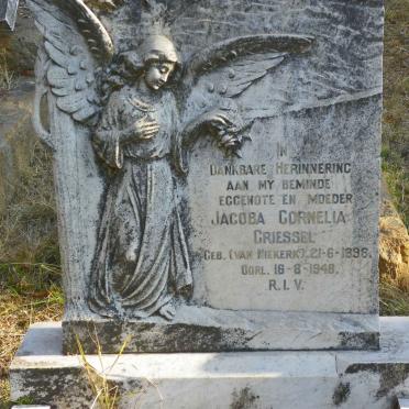 GRIESSEL Jacoba Cornelia nee VAN NIEKERK 1898-1948