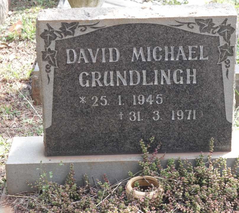 GRUNDLINGH David Michael 1945-1971