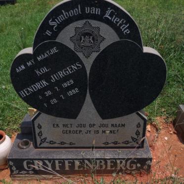 GRYFFENBERG Hendrik Jurgens 1929-1992