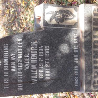 GRUNDLING Willem Hendrik 1934-1969