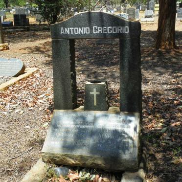 GREGORIO Antonio -1944 &amp; Georgina Henrietta 1886-1972