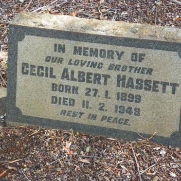 HASSETT Cecil Albert 1899-1948